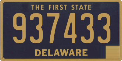 DE license plate 937433