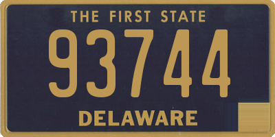 DE license plate 93744