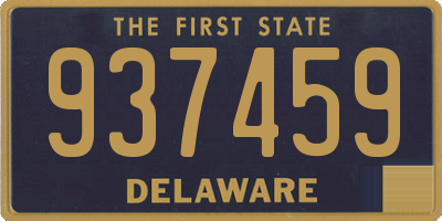 DE license plate 937459