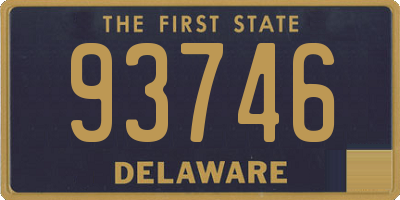 DE license plate 93746