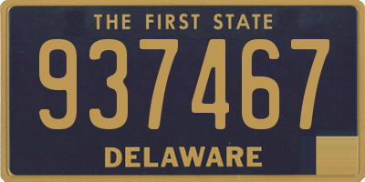 DE license plate 937467
