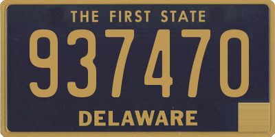 DE license plate 937470