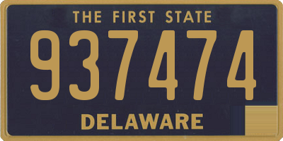 DE license plate 937474