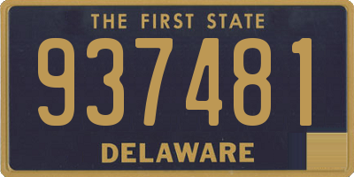 DE license plate 937481