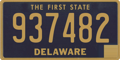 DE license plate 937482