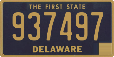 DE license plate 937497