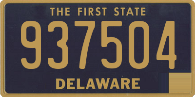 DE license plate 937504
