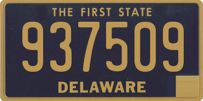 DE license plate 937509
