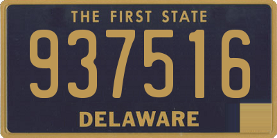 DE license plate 937516
