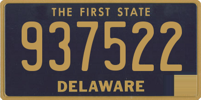 DE license plate 937522