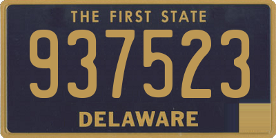DE license plate 937523