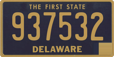 DE license plate 937532
