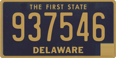 DE license plate 937546