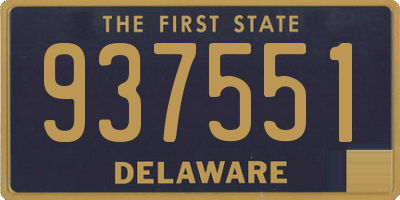 DE license plate 937551