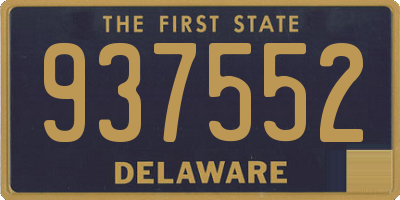 DE license plate 937552