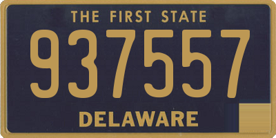 DE license plate 937557