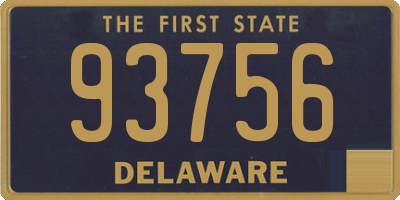 DE license plate 93756