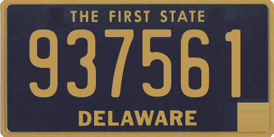 DE license plate 937561