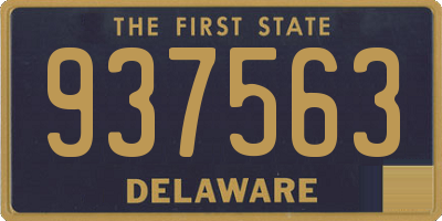 DE license plate 937563