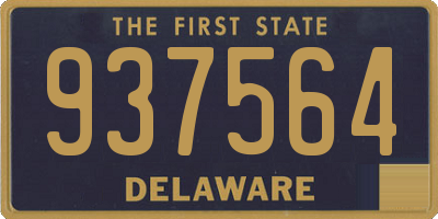 DE license plate 937564