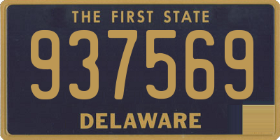 DE license plate 937569