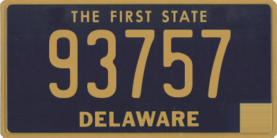 DE license plate 93757