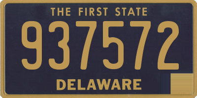 DE license plate 937572