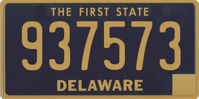 DE license plate 937573