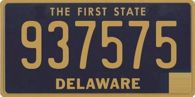 DE license plate 937575