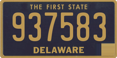 DE license plate 937583