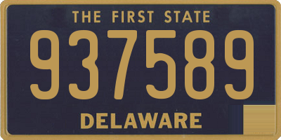 DE license plate 937589