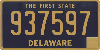 DE license plate 937597