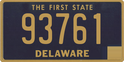 DE license plate 93761