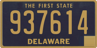 DE license plate 937614