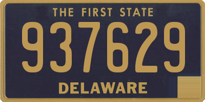 DE license plate 937629