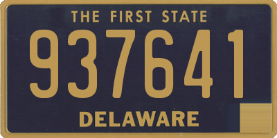 DE license plate 937641