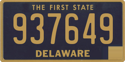 DE license plate 937649