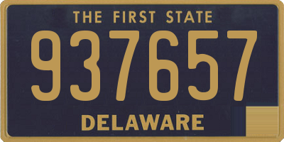DE license plate 937657