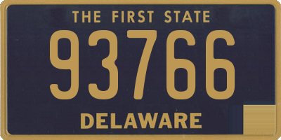 DE license plate 93766