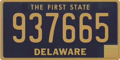 DE license plate 937665