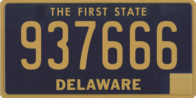 DE license plate 937666