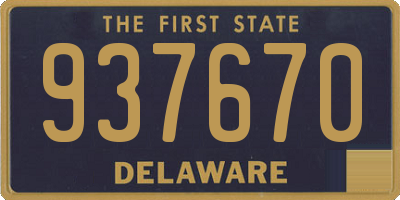 DE license plate 937670