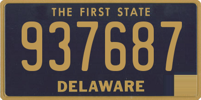 DE license plate 937687