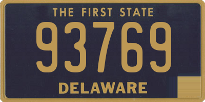 DE license plate 93769