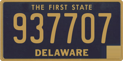 DE license plate 937707