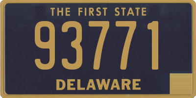 DE license plate 93771