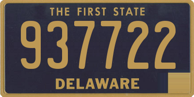 DE license plate 937722