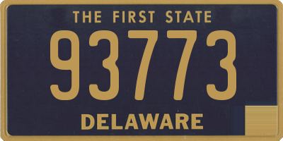 DE license plate 93773