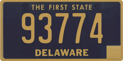 DE license plate 93774