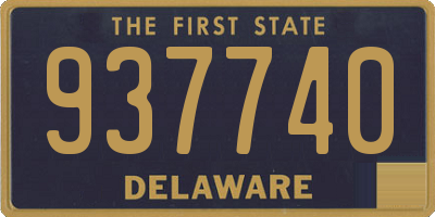 DE license plate 937740